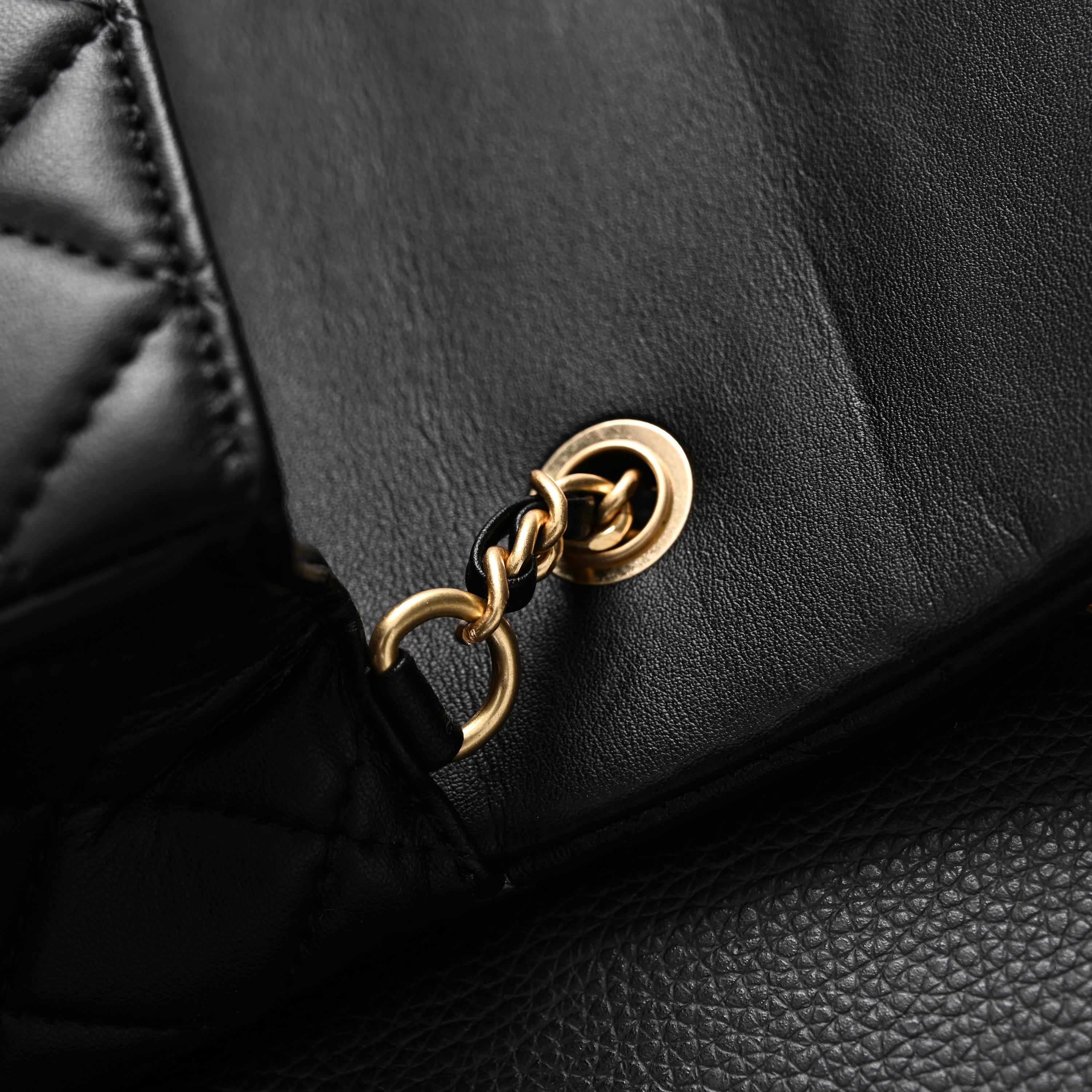 Classic Flap Mini Bag  Black Quilted Lambskin with Gold-Tone Hardware