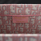 Christian Large Book Tote  Pink Oblique Embroidery