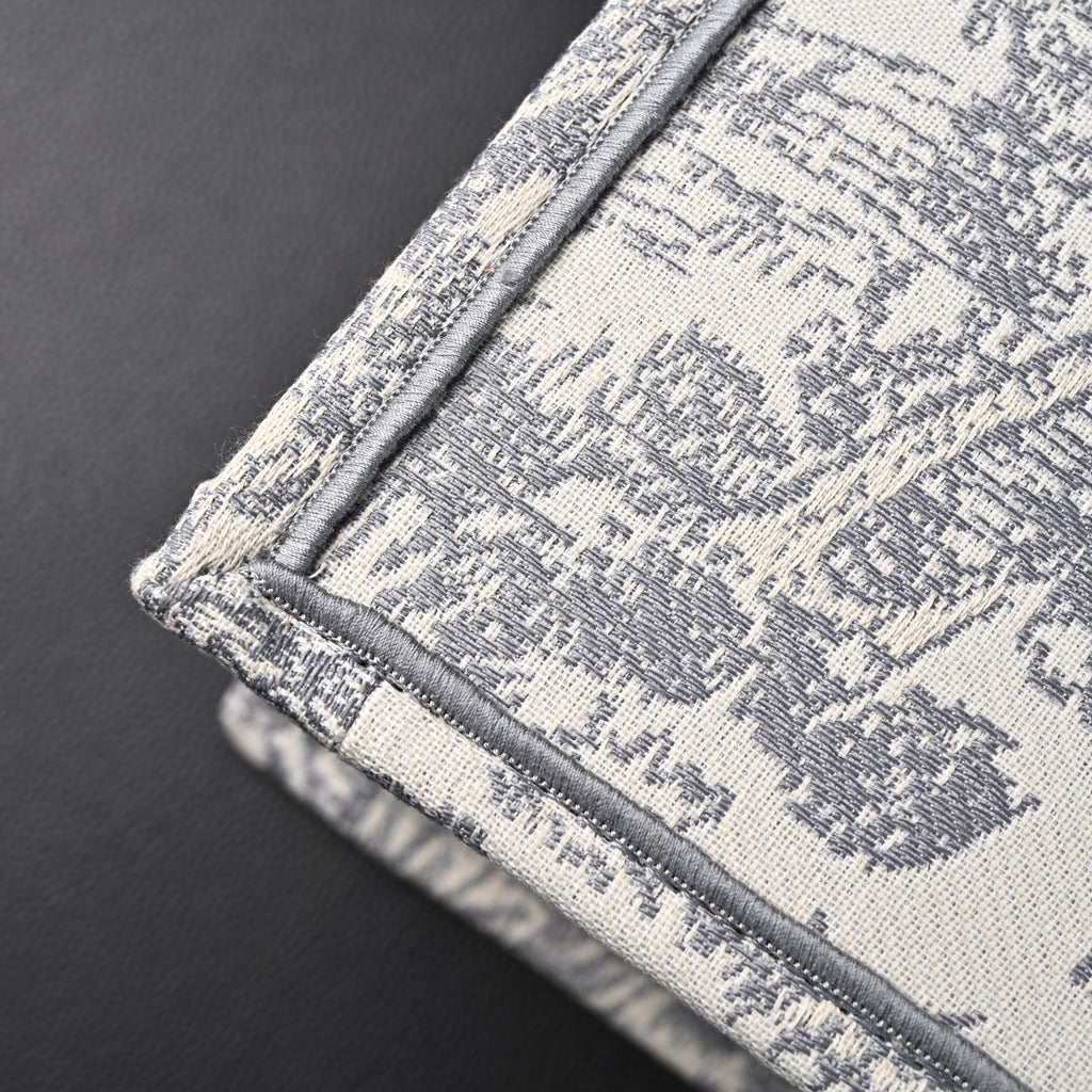 Christian Large Book Tote  Toile de Jouy Embroidery