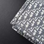 Christian Large Book Tote  Grey Oblique Embroidery