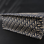 Christian Large Book Tote  Blue Oblique Embroidery