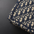 Christian Large Book Tote  Blue Oblique Embroidery