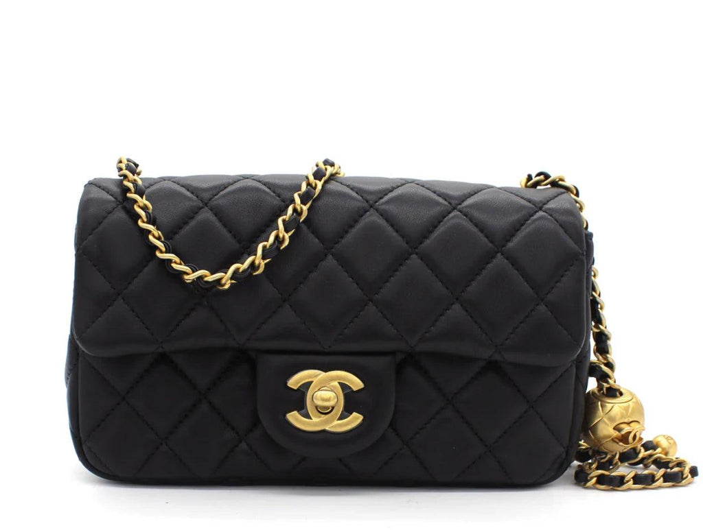 pearl crush mini rectangular Flap bag