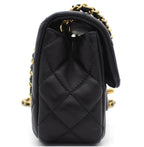 pearl crush mini rectangular Flap bag