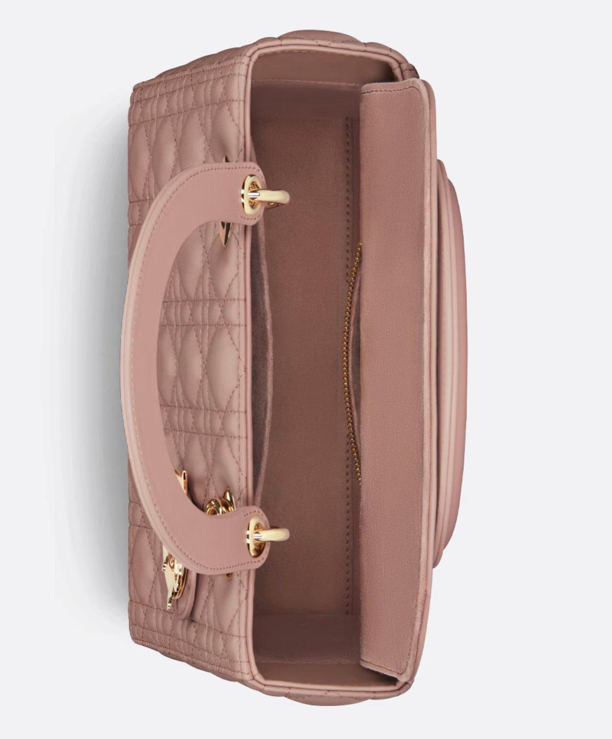 Medium Lady Bag Blush Cannage Lambskin