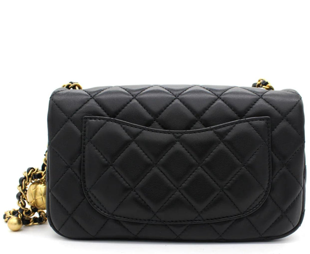 pearl crush mini rectangular Flap bag