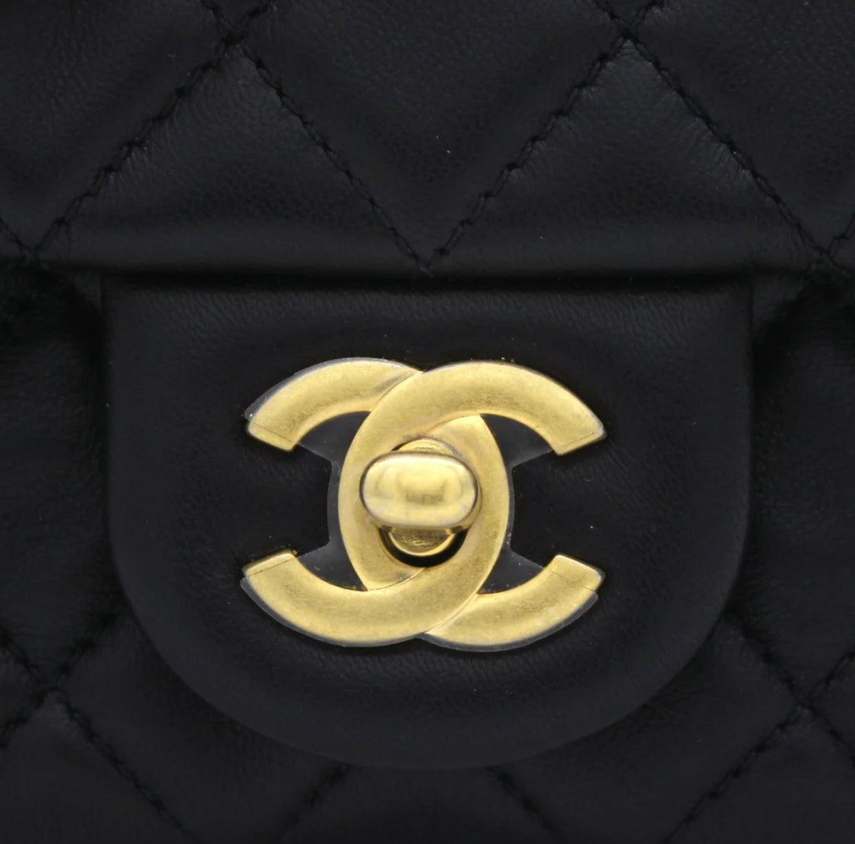 pearl crush mini rectangular Flap bag