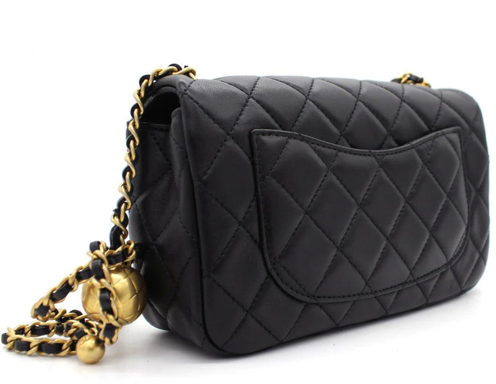pearl crush mini rectangular Flap bag