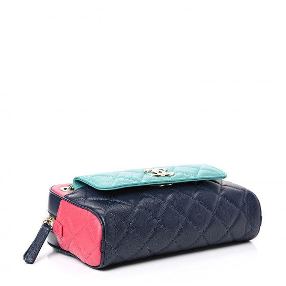 tri color in and out waist Bag