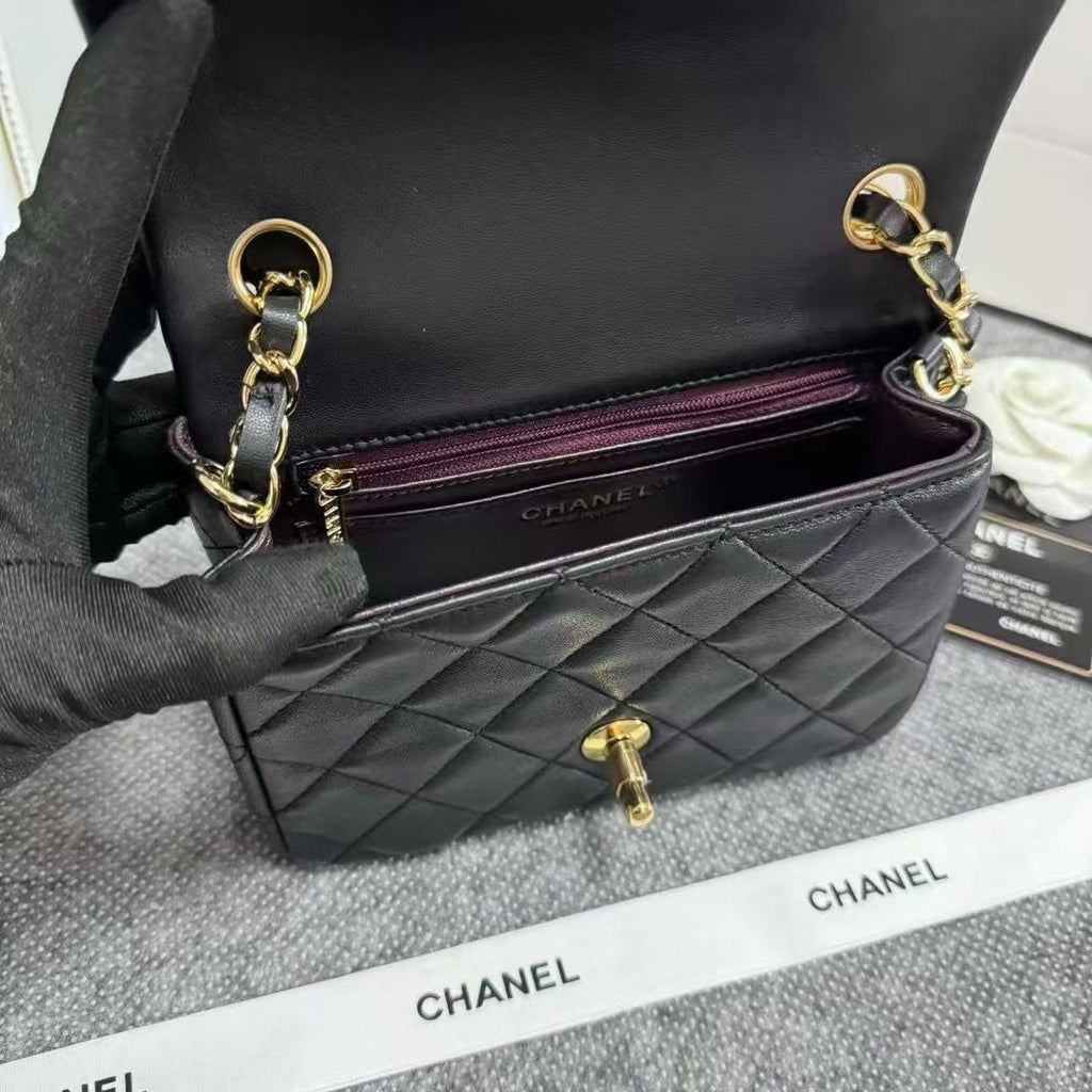 Mini Flap Bag Black
