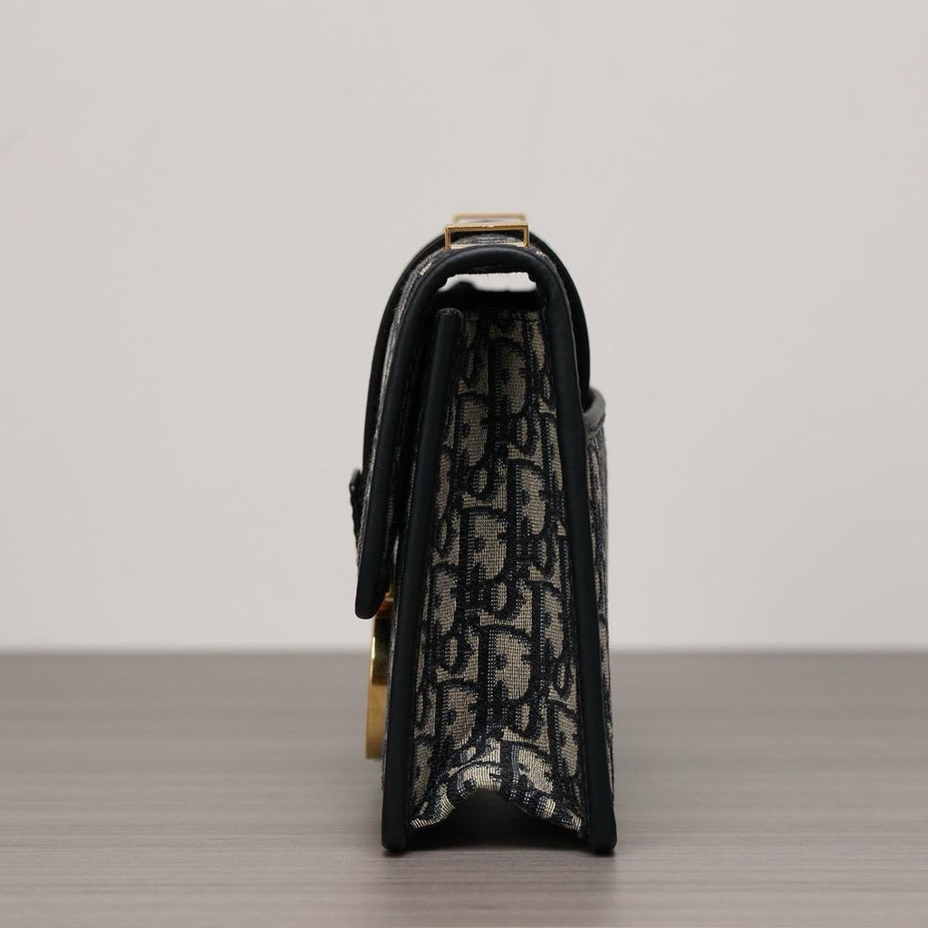 30 Montaigne Bag Oblique Blue Jacquard