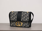 30 Montaigne Bag Oblique Blue Jacquard