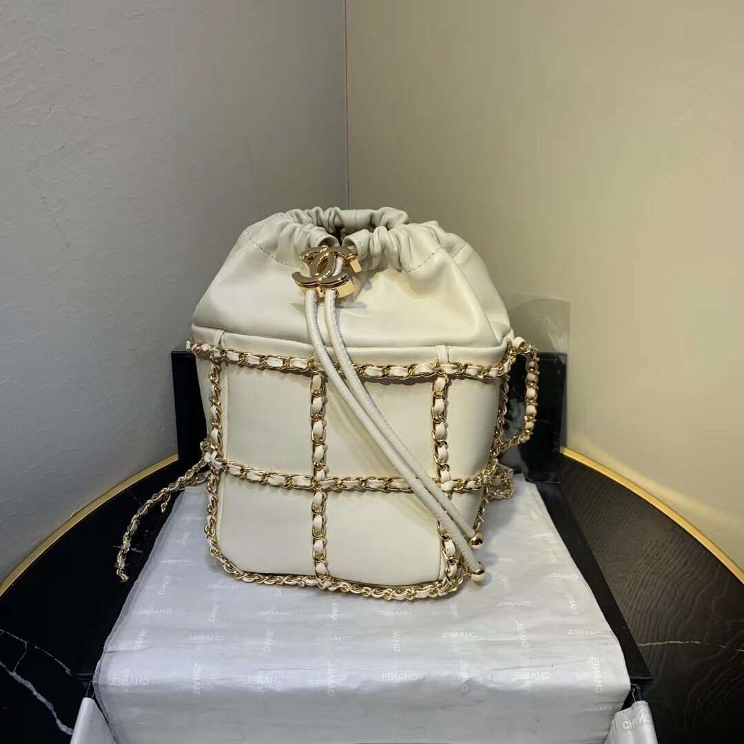 Drawstring Bag Beige