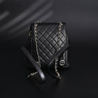 Duma Backpack  Black Quilted Lambskin with Gold-Tone Hardware (24A Collection)