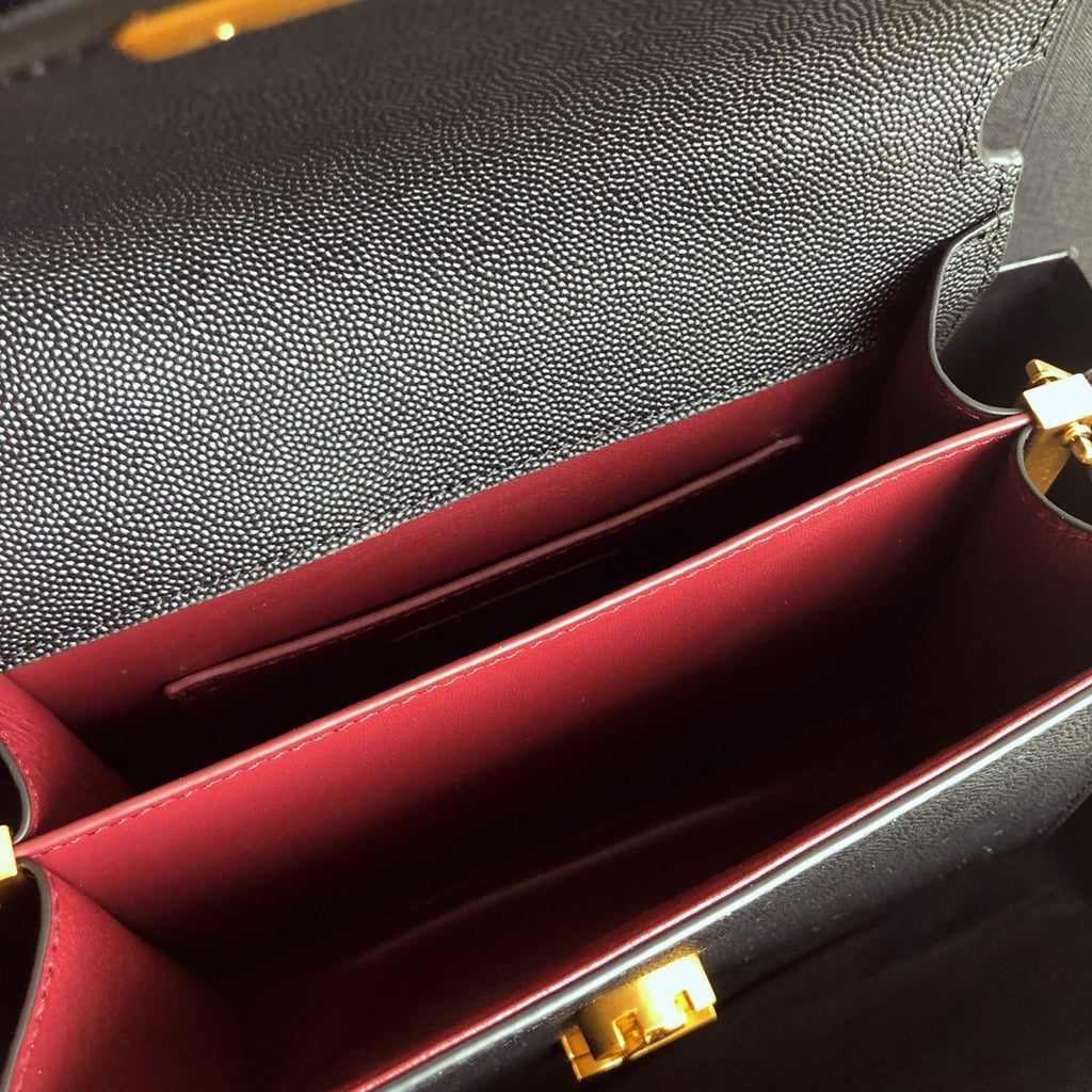 Cassandra Mini Top Handle Bag Black