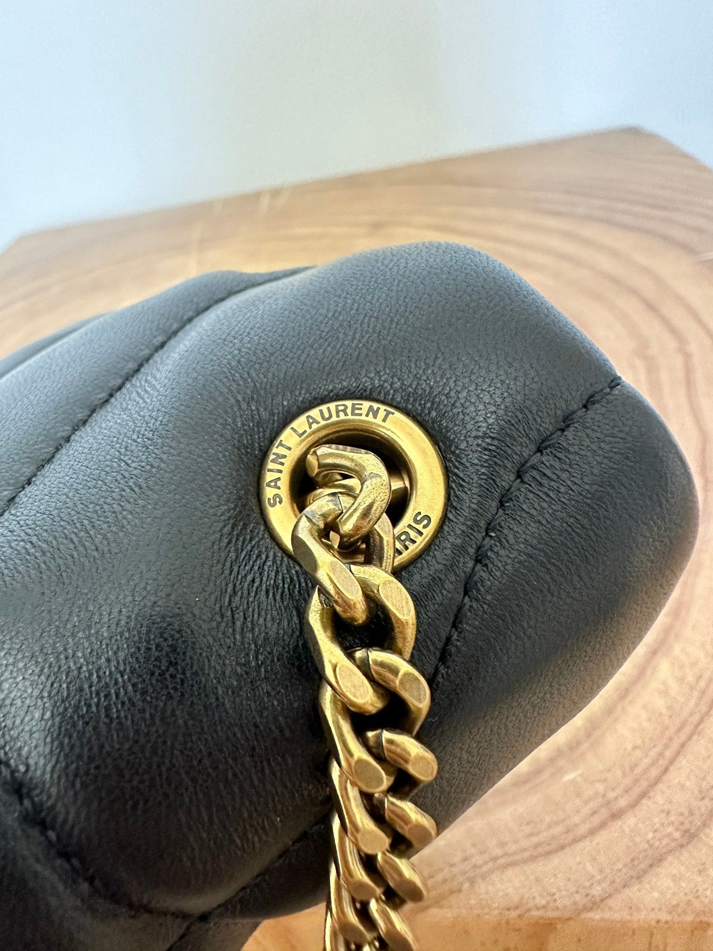 | Loulou Puffer Toy Bag In Quilted Lambskin Gold Hardware Size 23x15.5x8.5