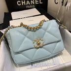19 small Flap Bag Tiffany Blue