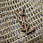 SAINT LAURENT Raffia tote Bag