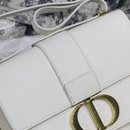 30 MONTAIGNE BAG Latte Box Calfskin