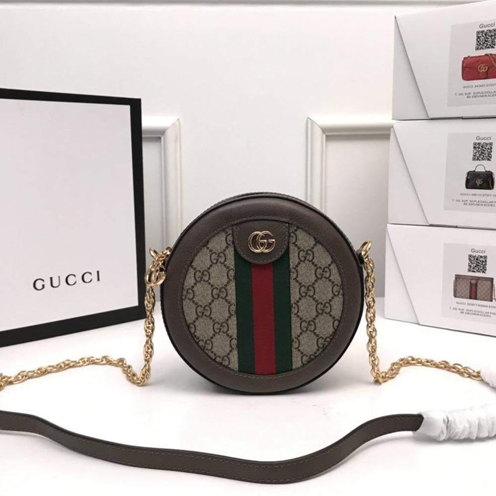 Ophidia mini GG round shoulder bag