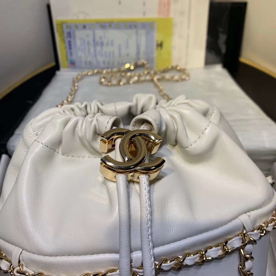 Drawstring Bag Beige