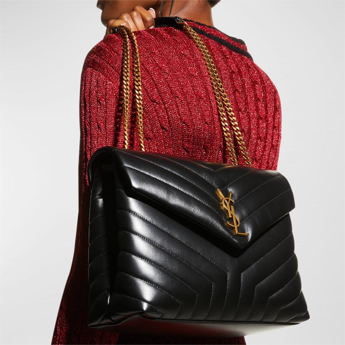 Saint Laurent Loulou Medium Chain Shoulder Bag
