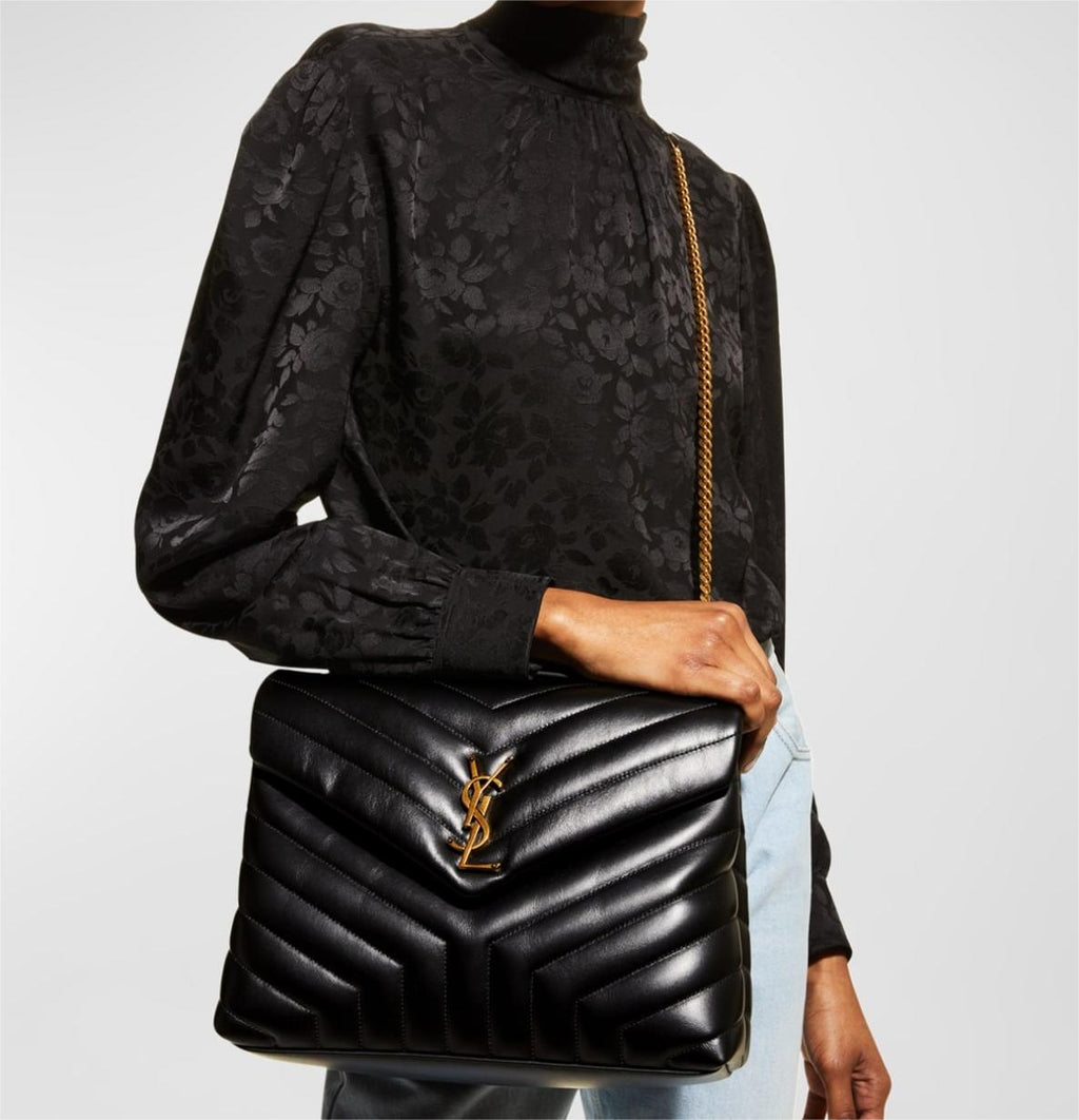 Saint Laurent Loulou Medium Chain Shoulder Bag