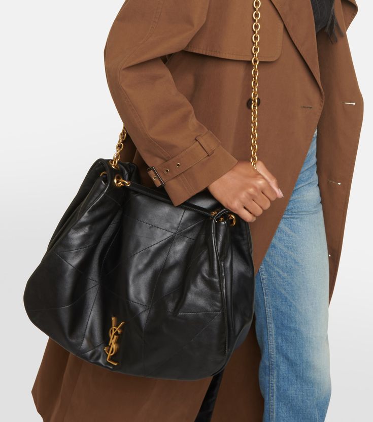 SAINT LAURENT Chain Leather Shoulder Bag