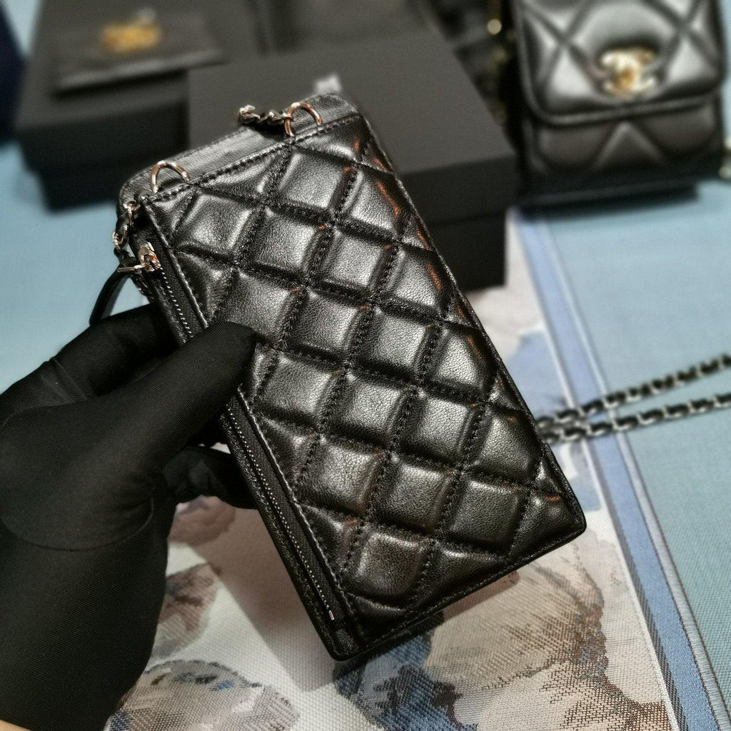 quilted phone holder wallet