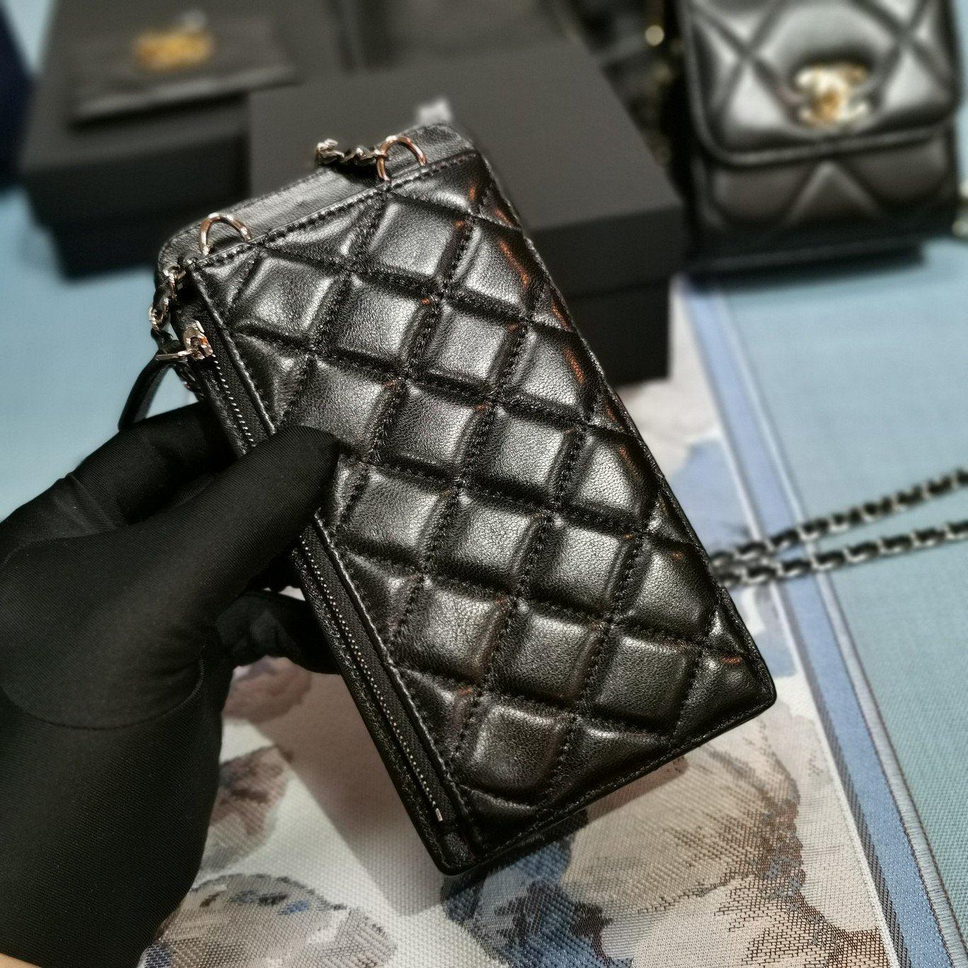 quilted phone holder wallet
