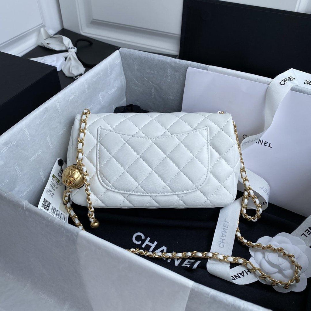 Pearl crush Mini Flap Bag