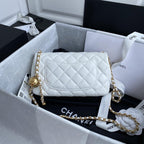 Pearl crush Mini Flap Bag
