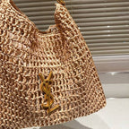 SAINT LAURENT Raffia tote Bag