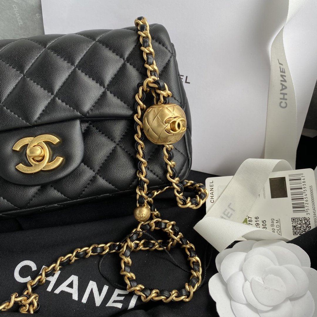 pearl crush mini Flap Bag