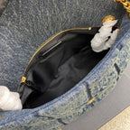 Puffer Denim Bag - 29???17???11cm