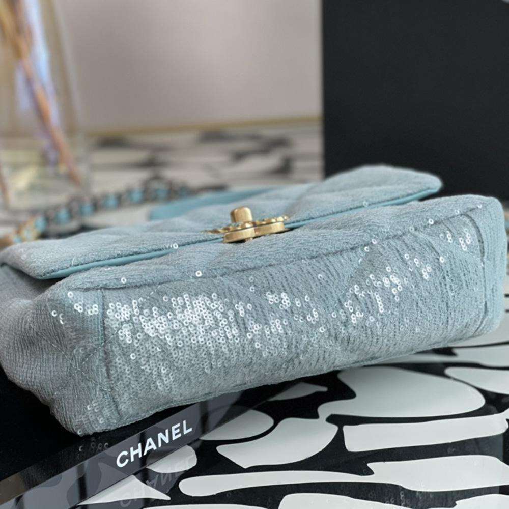 Sequin Quilted Medium flap bag
