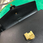 GG Sylvie Leather Medium Top Handle Bag