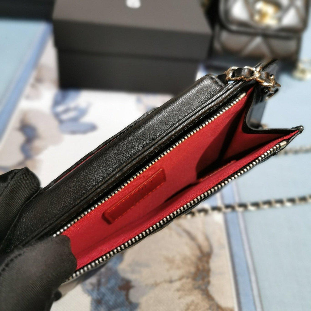quilted phone holder wallet