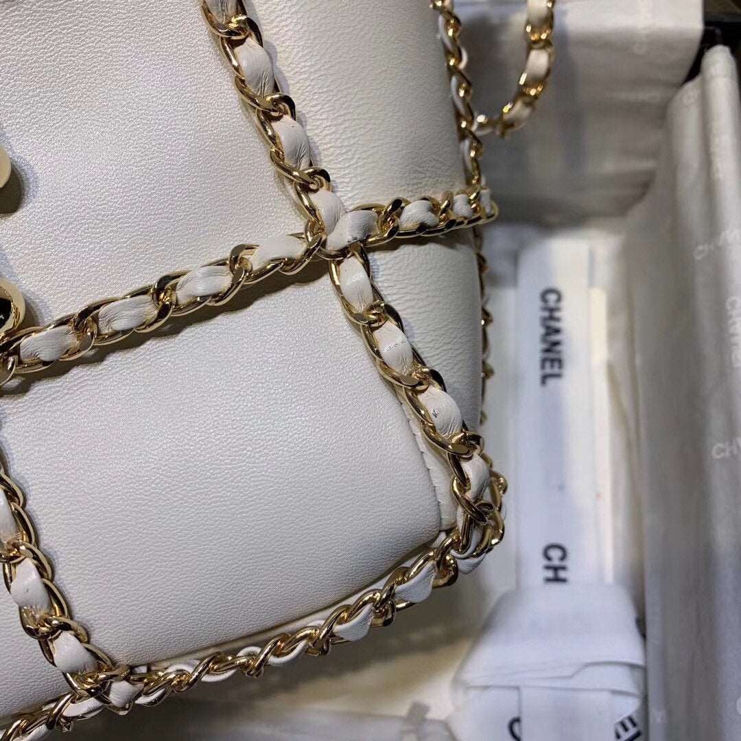 Drawstring Bag Beige