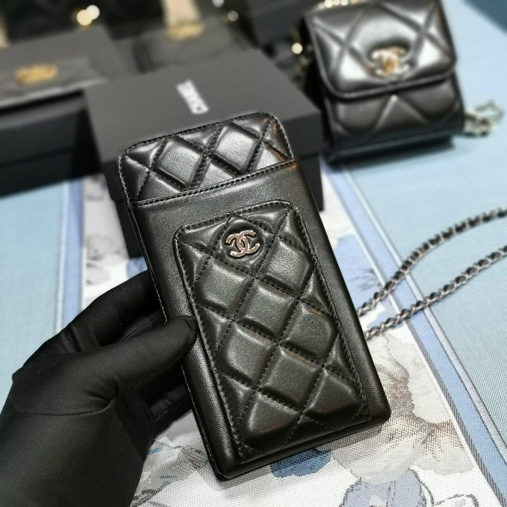 quilted phone holder wallet