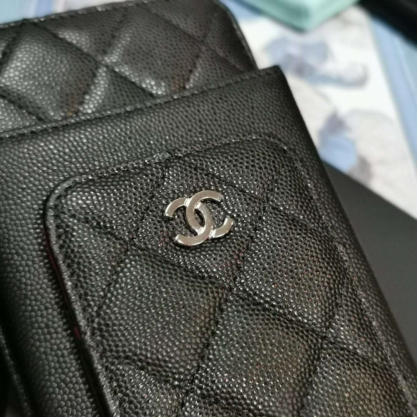 Caviar quilted CC phone holder Wallet