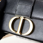 30 Montaigne Flap Shoulder Crossbody Bag with CD Clasp and Adjustable Leather Strap (24 x 17 x 8) cm