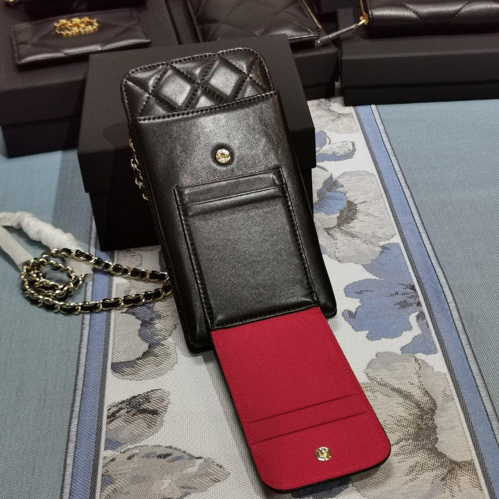 lambskin phone holder