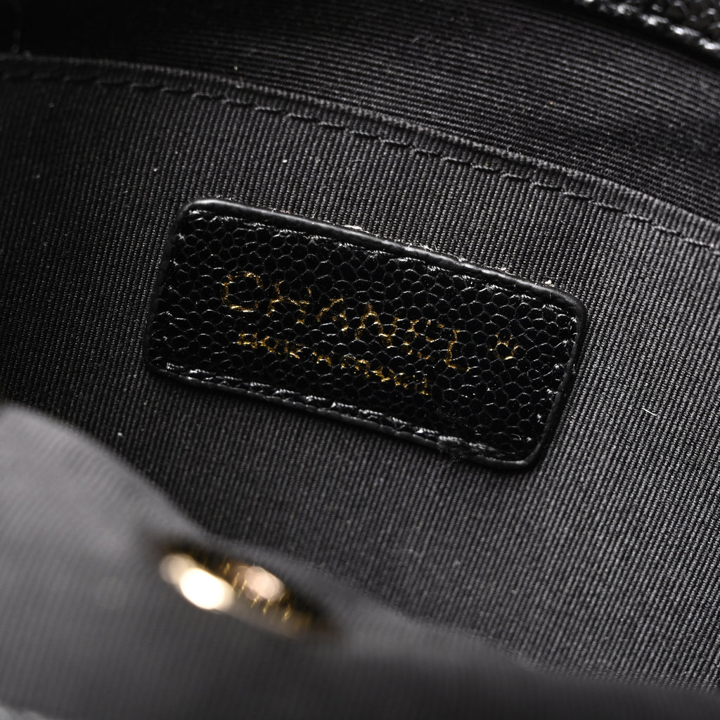 Duma Backpack  Black Quilted Lambskin with Gold-Tone Hardware (24A Collection)