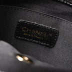 Duma Backpack  Black Quilted Lambskin with Gold-Tone Hardware (24A Collection)