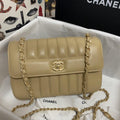 Vertical Quilted Flap Bag