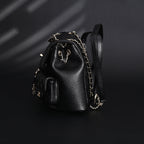 Duma Backpack  Black Quilted Lambskin with Gold-Tone Hardware (24A Collection)