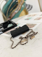 mini wallet on chain caviar Leather