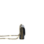 23c Mini Flap Bag Chain Grained Calfskin Black