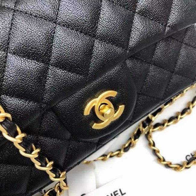 Mini Flap bag with Top Handle Caviar